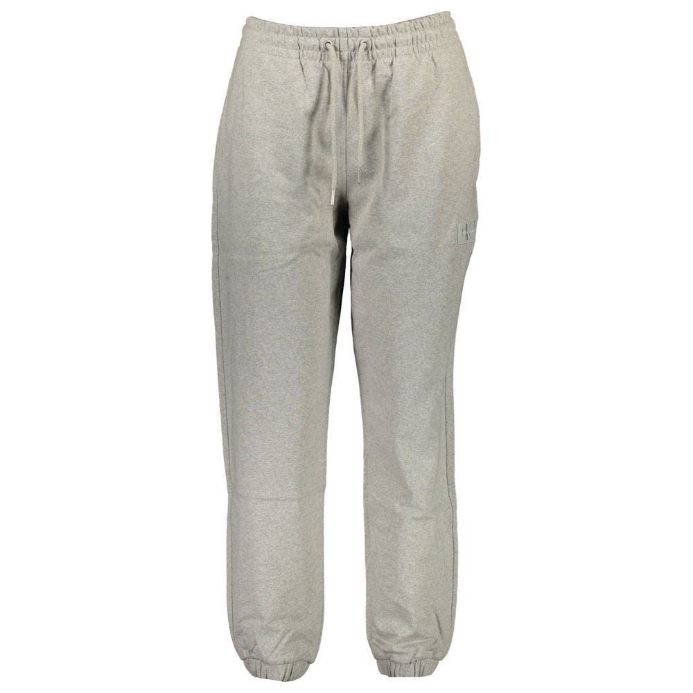 Calvin Klein Gray Cotton Pant LUNESCAPE