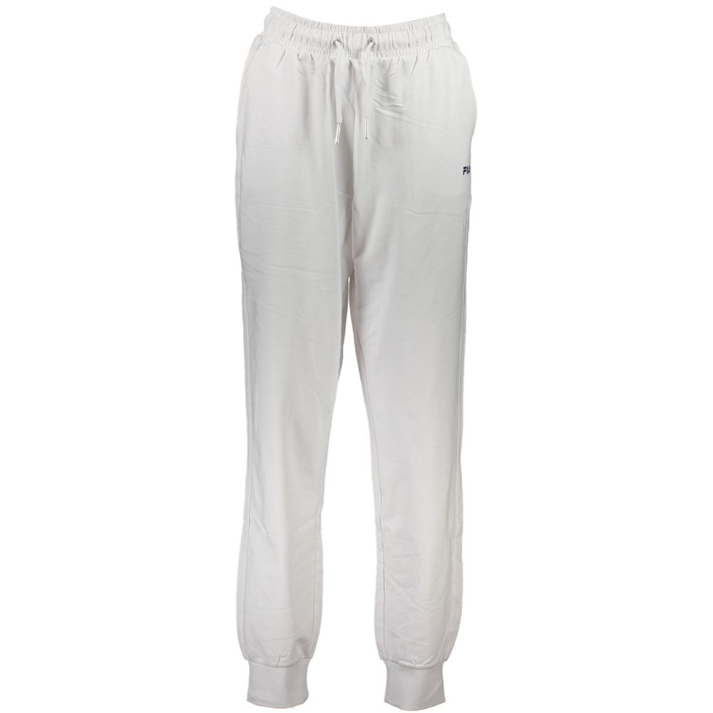 Fila White Cotton Pant LUNESCAPE