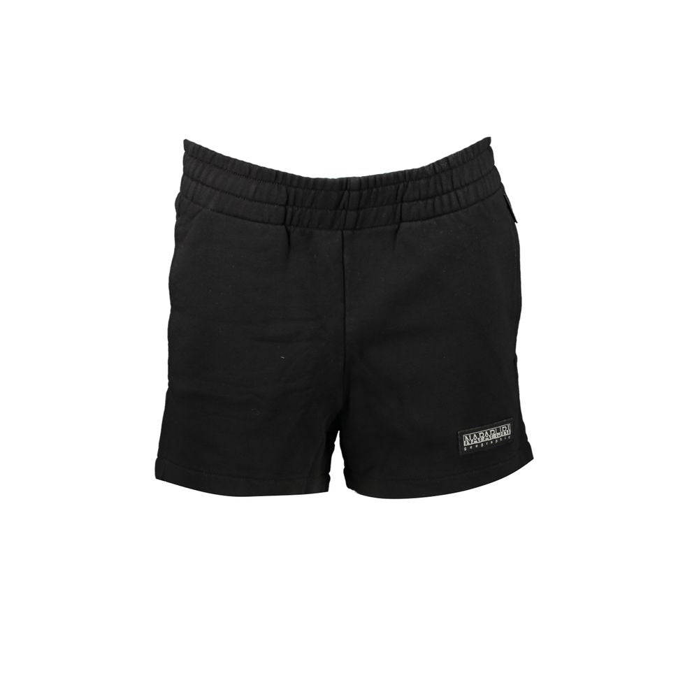 Napapijri Black Cotton Pant LUNESCAPE
