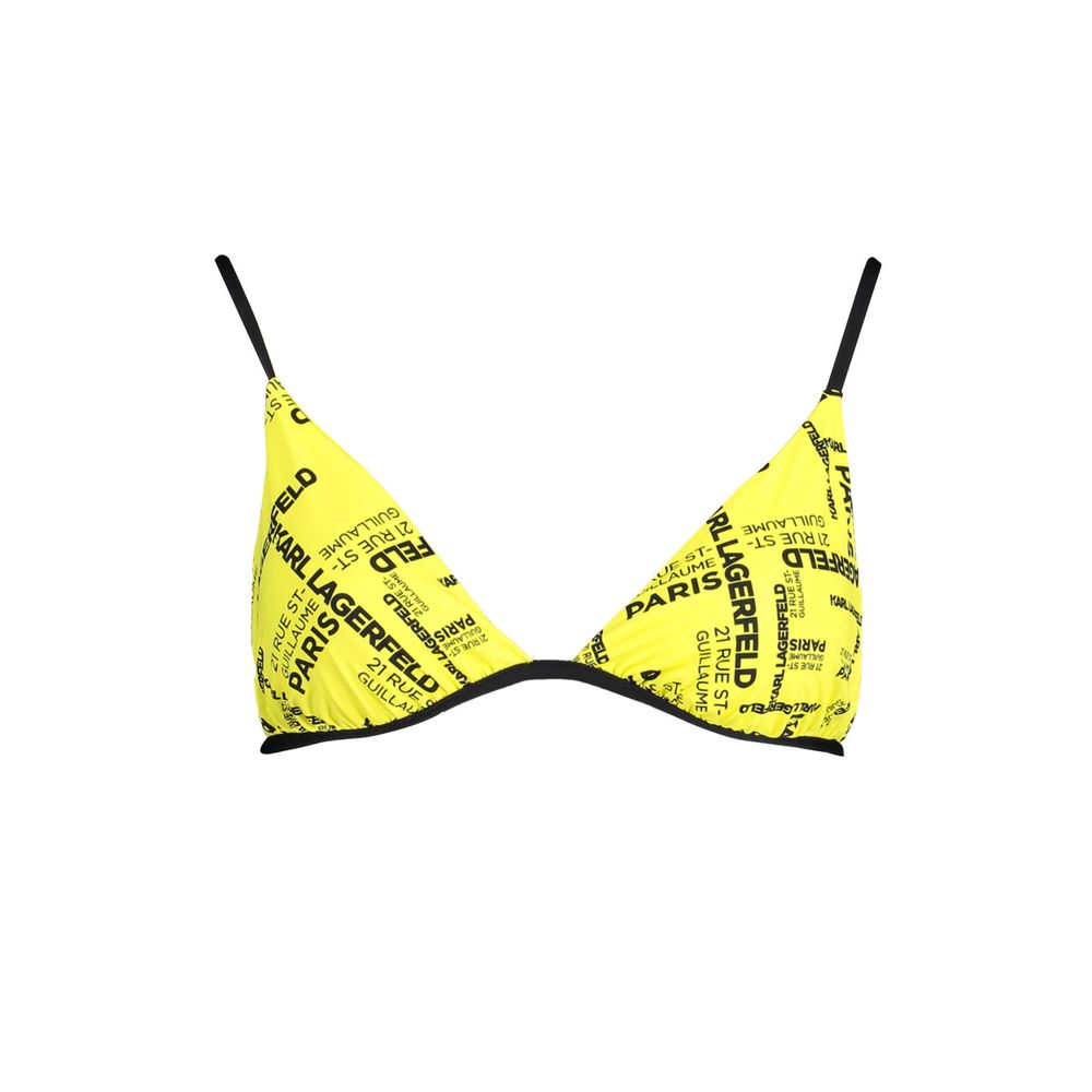 Karl Lagerfeld Yellow Elastane Swimwear LUNESCAPE
