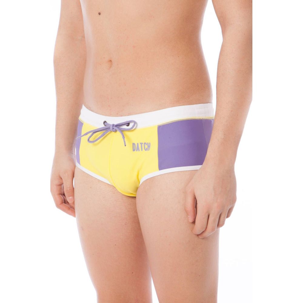 Datch Yellow Elastane Swimwear LUNESCAPE