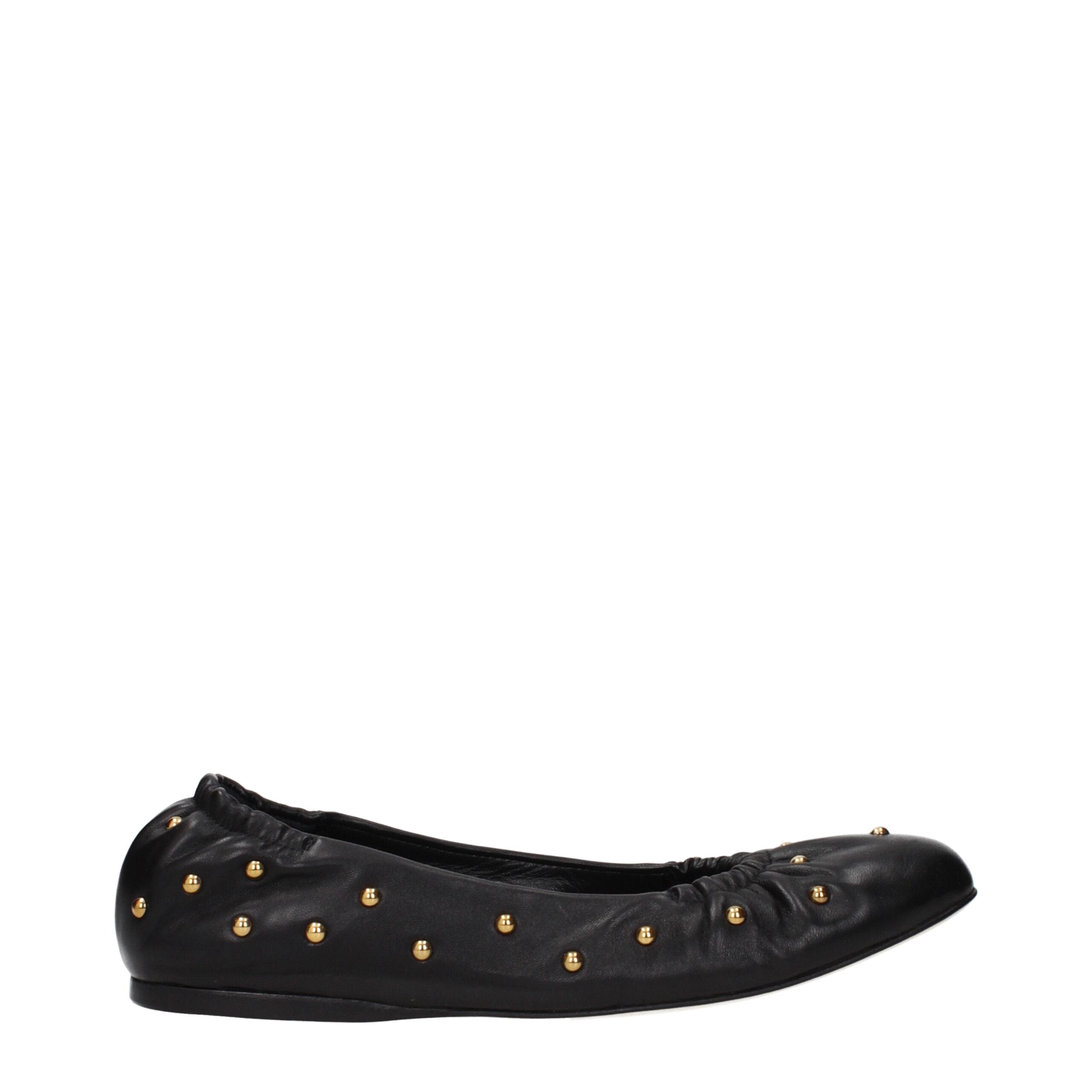 Chloé Black Leather Ballet Flats LUNESCAPE