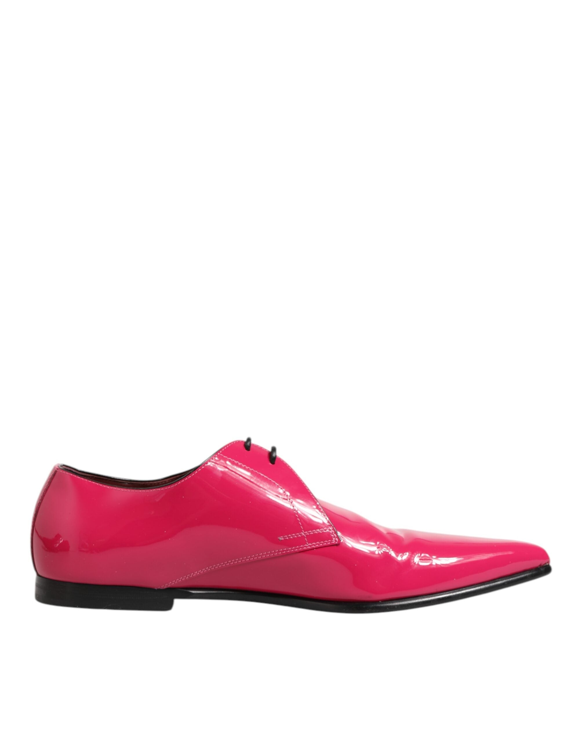Dolce & Gabbana Pink Patent Leather Lace Up Dress Derby Shoes LUNESCAPE