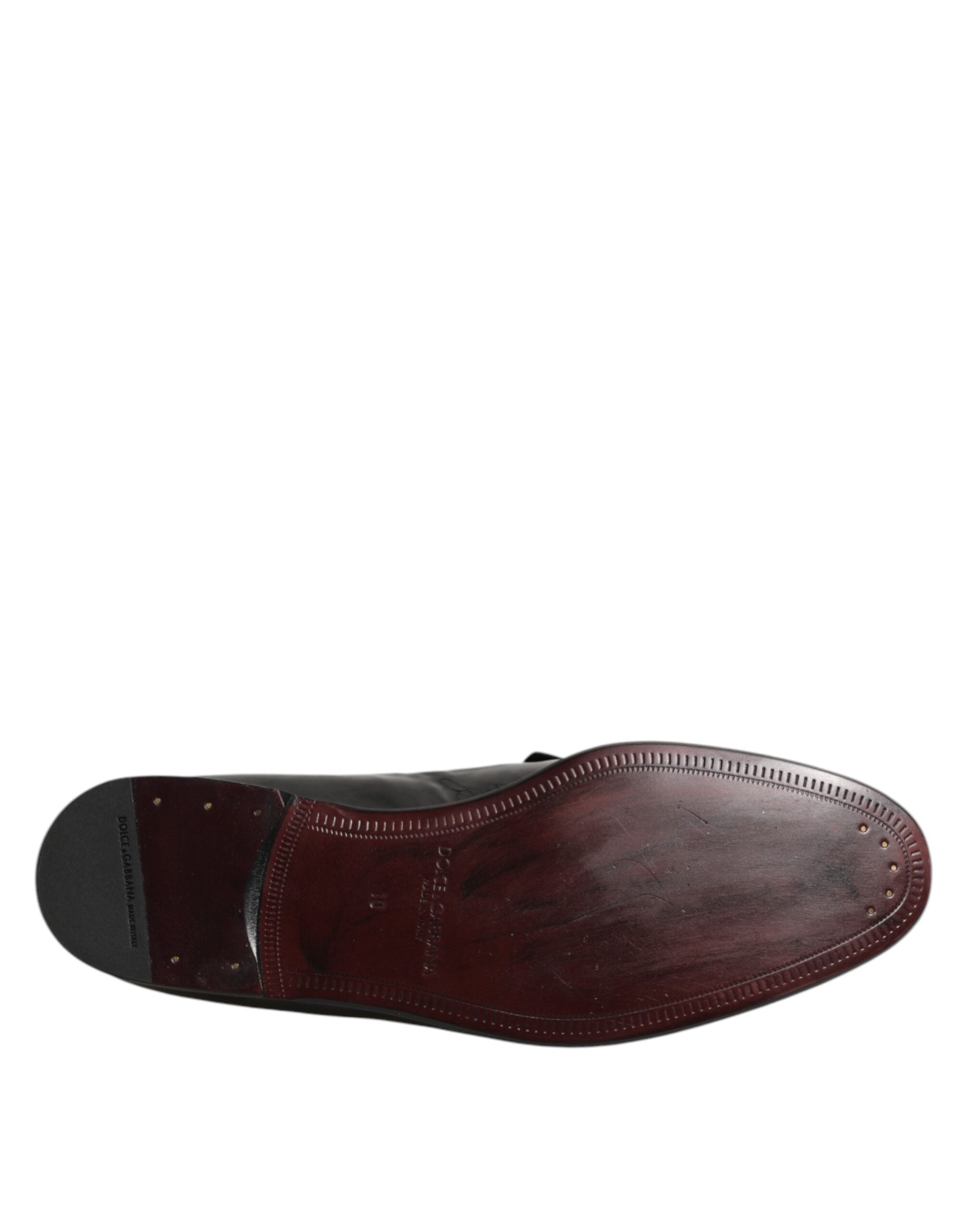 Dolce & Gabbana Leather Loafers Men Formal Dress Shoes