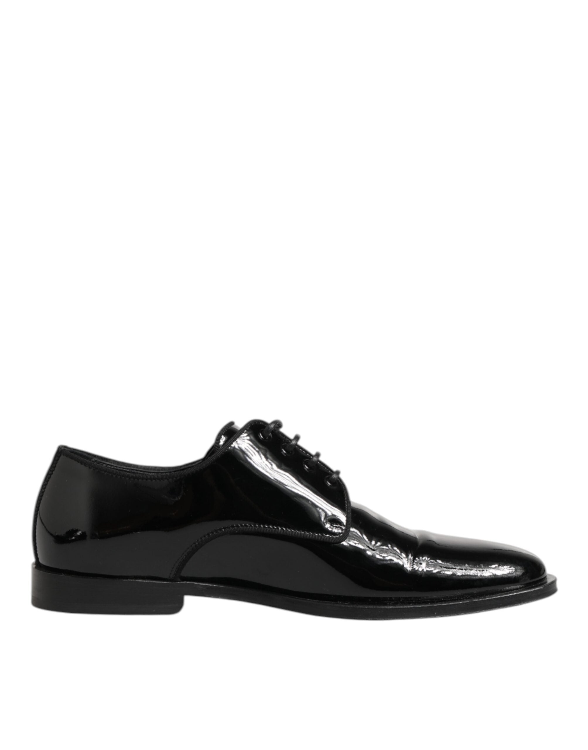 Dolce & Gabbana Black Leather Lace Up Derby Formal Dress Shoes LUNESCAPE