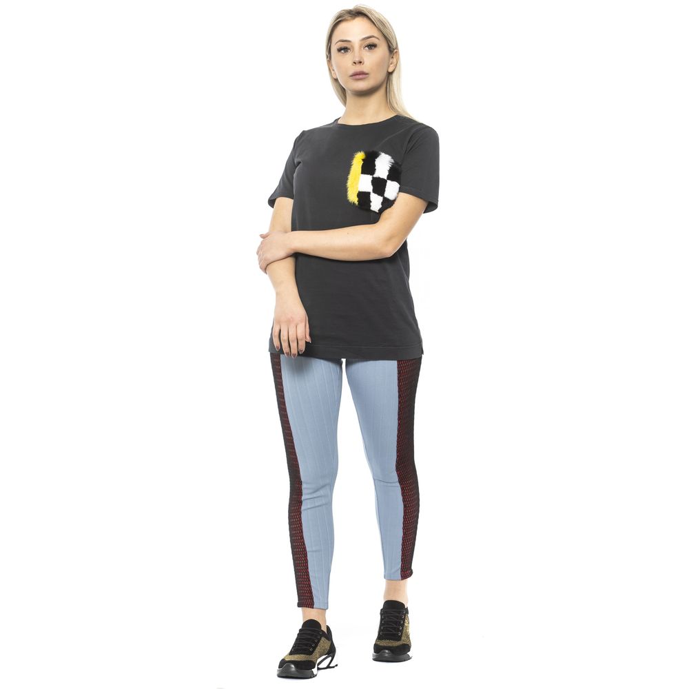 Mr&Mrs Italy Light Blue Cotton Women Leggings