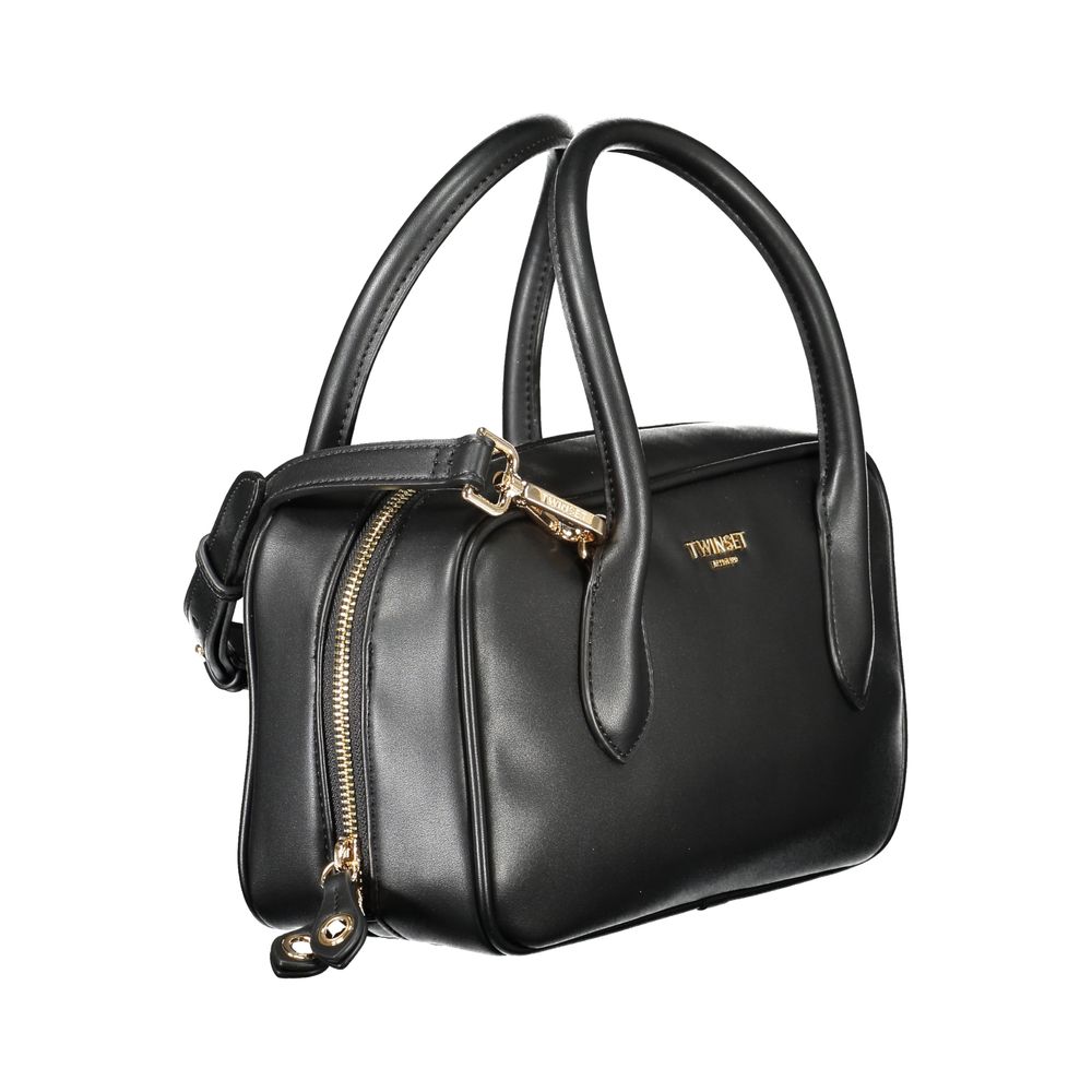 Twinset Black Polyurethane Women Handbag LUNESCAPE