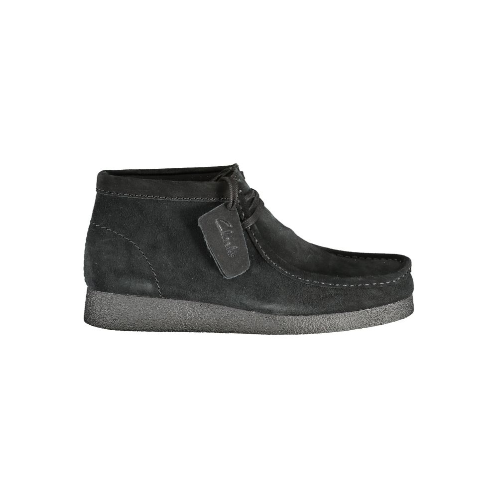 Clarks Nero Leather Men Sneaker LUNESCAPE
