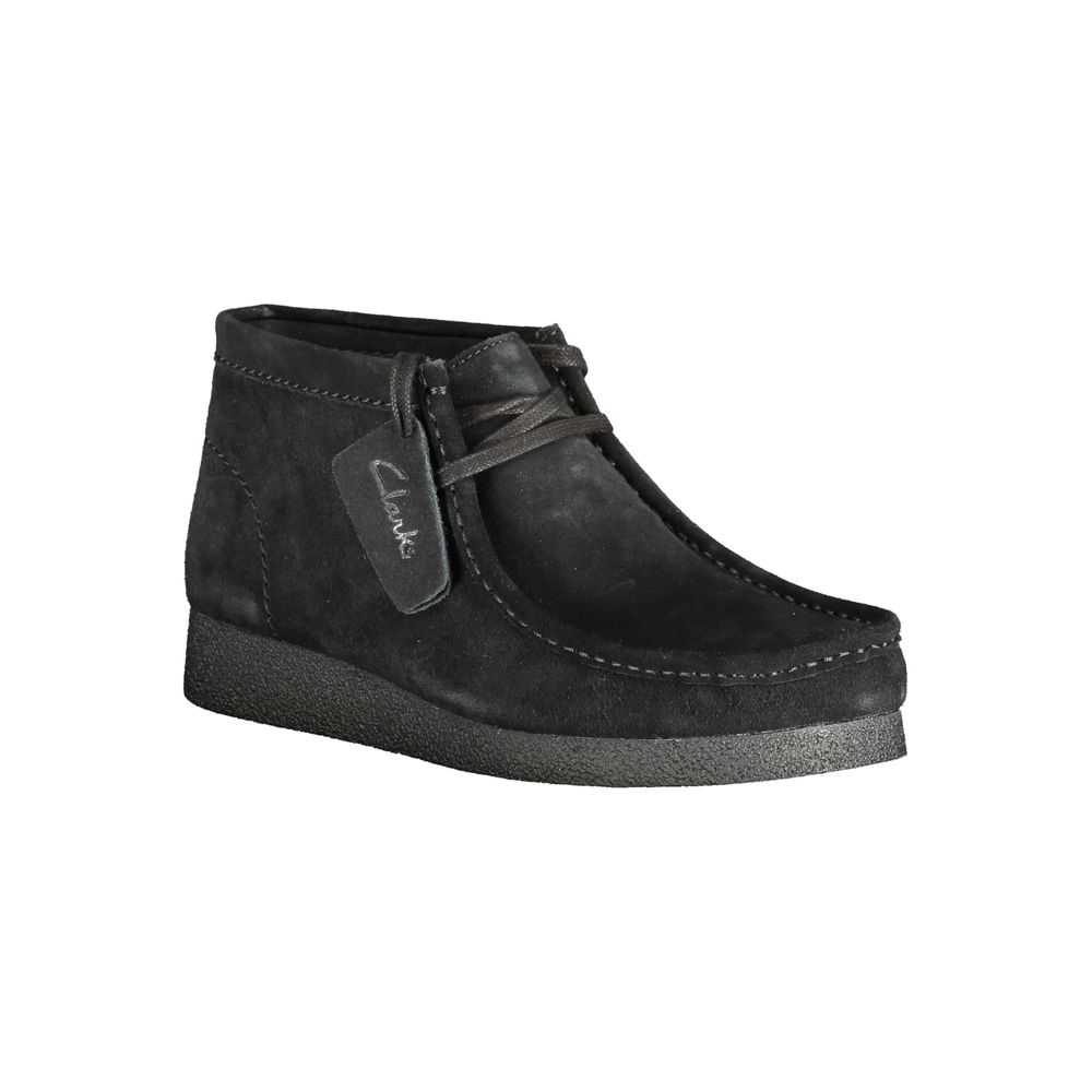 Clarks Nero Leather Men Sneaker LUNESCAPE