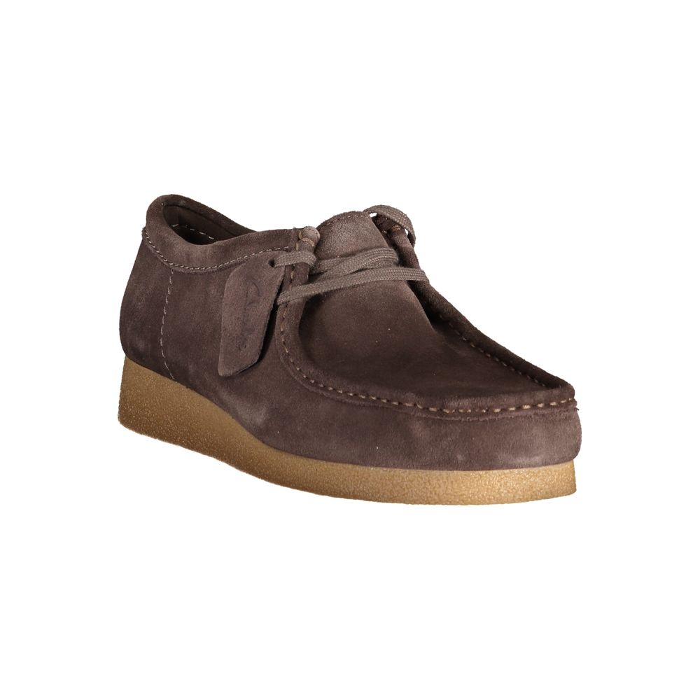 Clarks Marrone Leather Men Sneaker LUNESCAPE