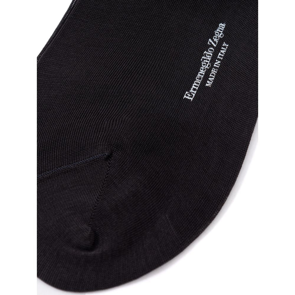 ZEGNA Gray Cotton Socks LUNESCAPE