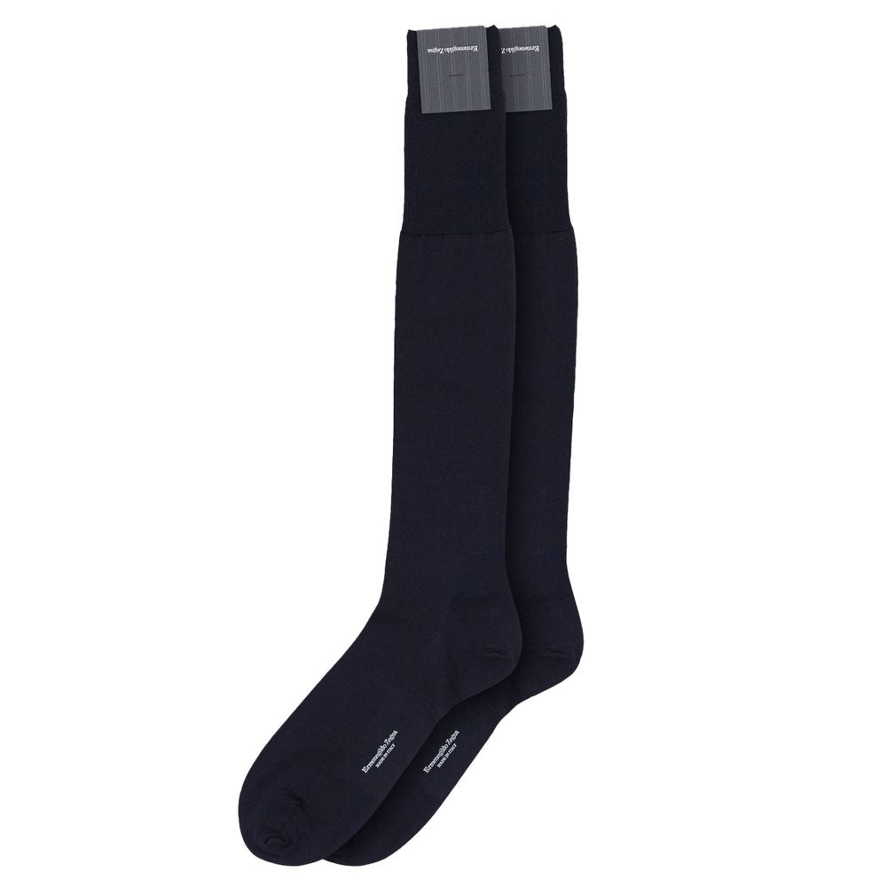 ZEGNA Blue Wool Socks LUNESCAPE