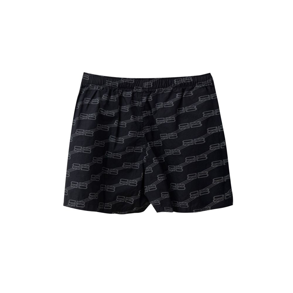 Balenciaga Black Cotton Bermuda Shorts LUNESCAPE