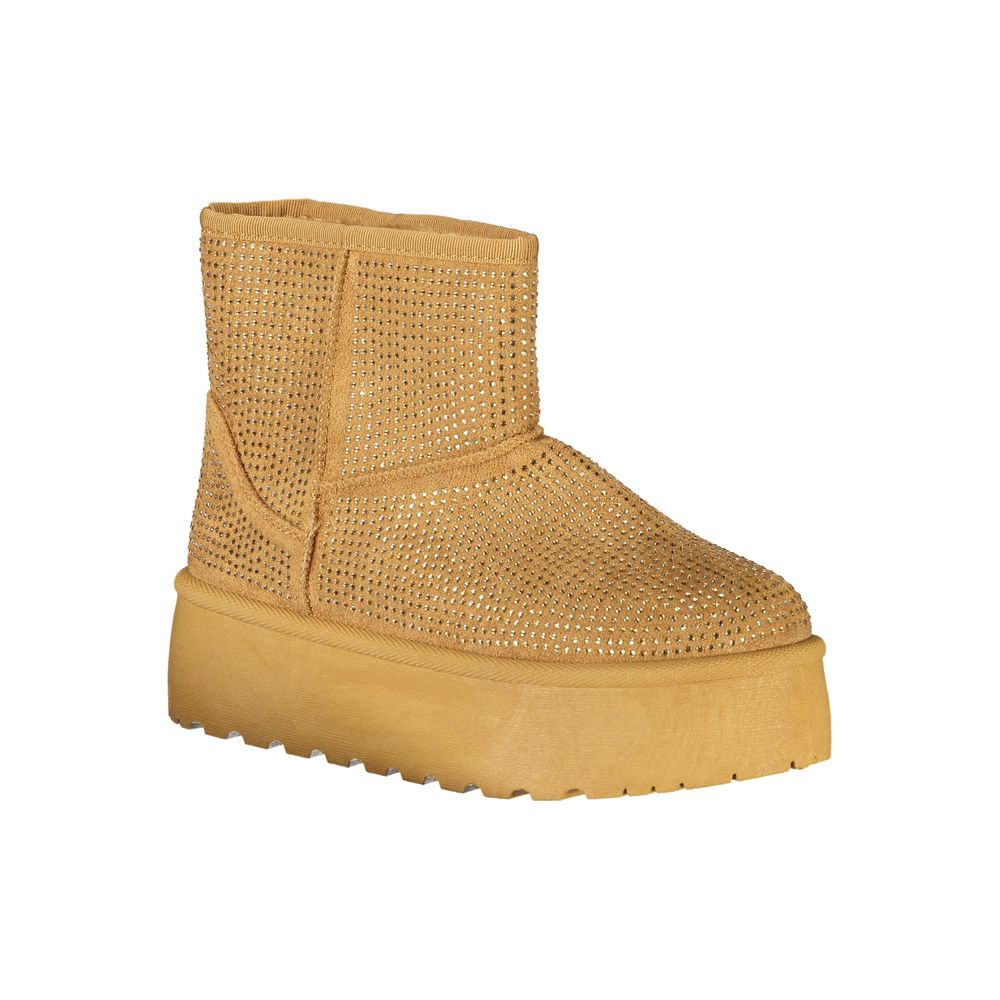 Laura Biagiotti Marrone Polyester Women Boot