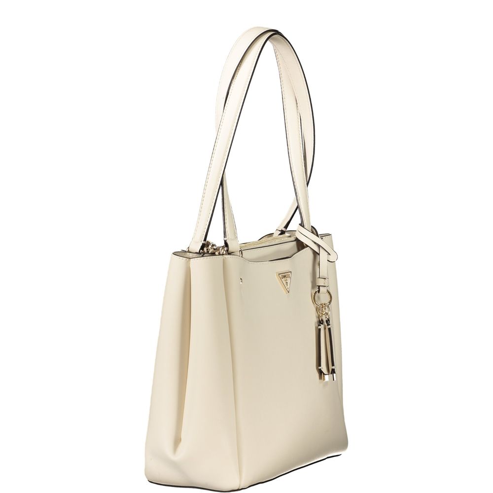Guess Jeans Bianco Polyurethane Women Handbag LUNESCAPE