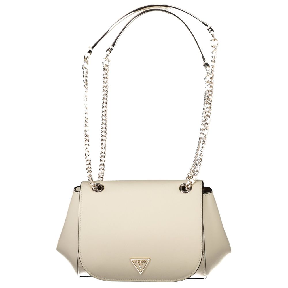 Guess Jeans Bianco Poliuretano Woman Handbag LUNESCAPE