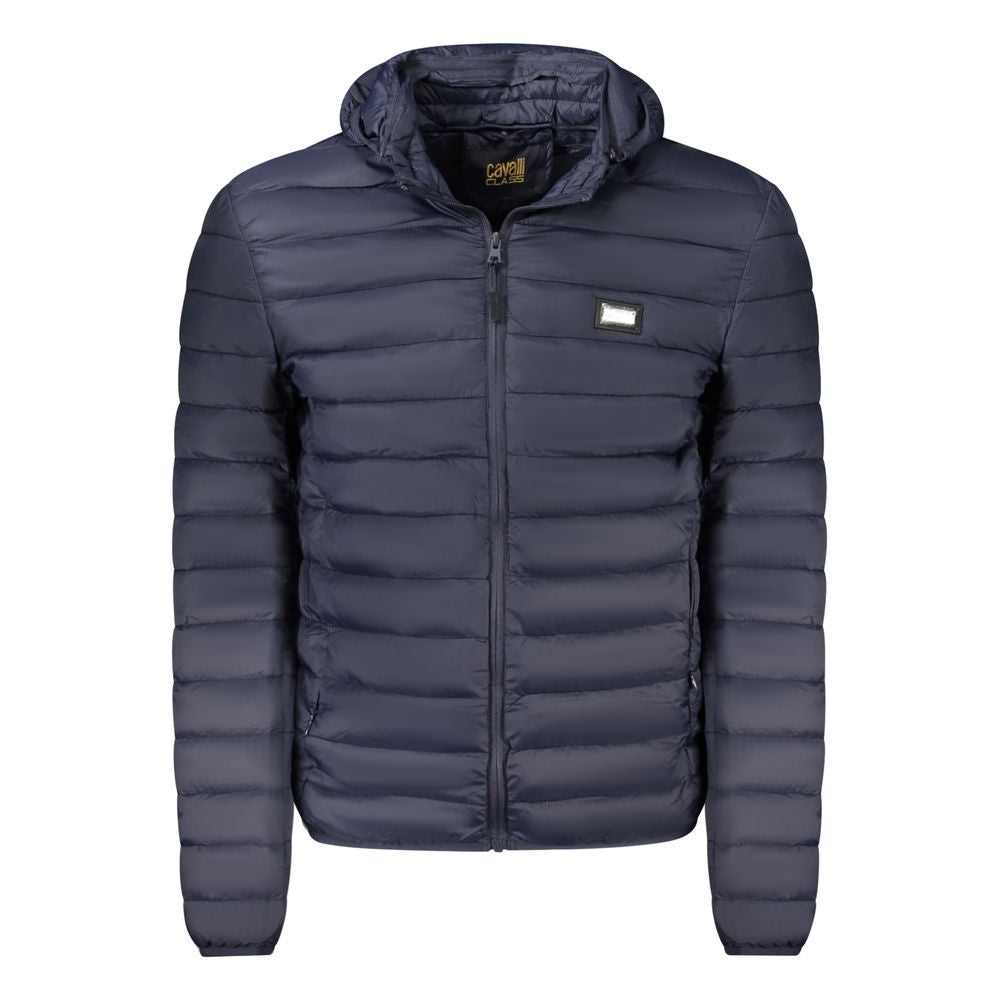 Cavalli Class Blu Polyester Men Jacket LUNESCAPE