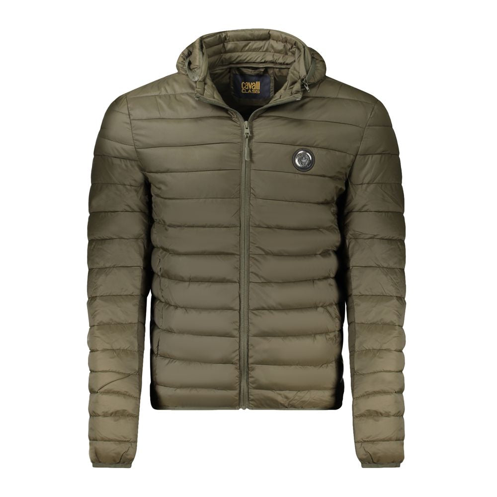 Cavalli Class Green Polyester Light Jacket