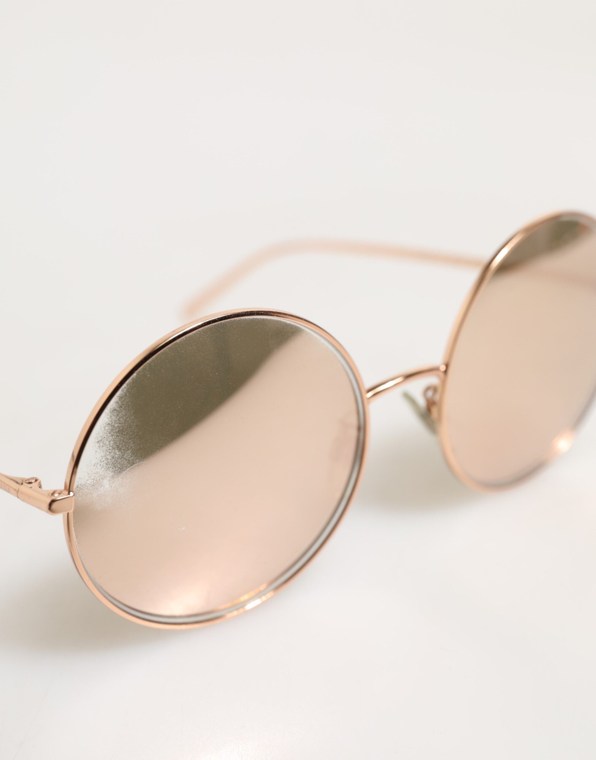 Dolce & Gabbana DG2215K Gold Metal Round Shades Eyewear Sunglasses