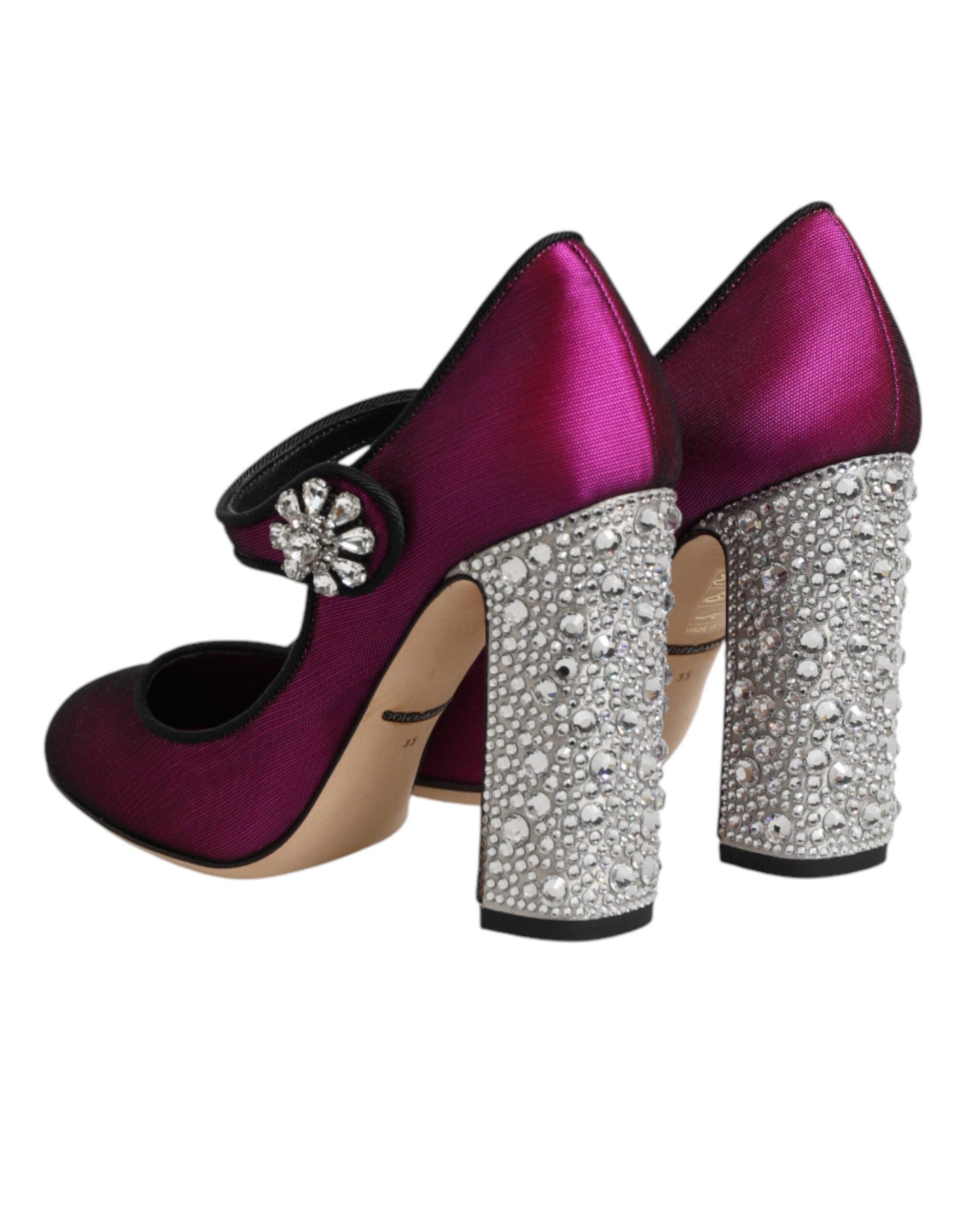 Dolce & Gabbana Pink Embellished High Heels Pumps Shoes