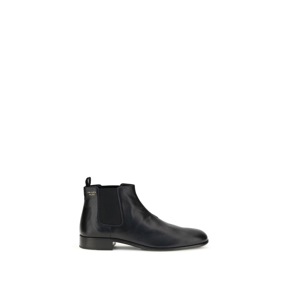 Prada Black Goatskin Ankle Boots LUNESCAPE