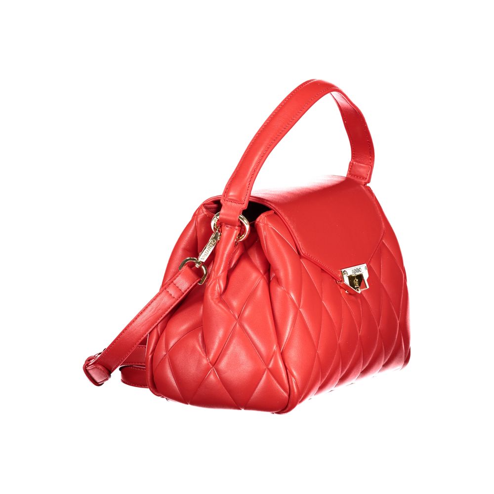 Mario Valentino Rosso Polyurethane Women's Bag with Adjustable Shoulder Strap