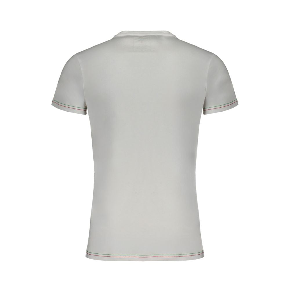 Aeronautica Militare White Cotton Men's T-Shirt LUNESCAPE