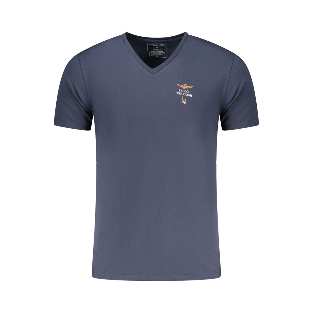 Aeronautica Militare Blu Cotton Men's T-Shirt LUNESCAPE