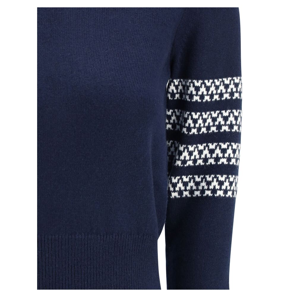 Thom Browne Blue Wool Oves Aries Sweatshirt