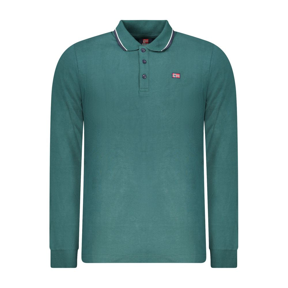 Norway 1963 Verde Cotton Men Polo LUNESCAPE