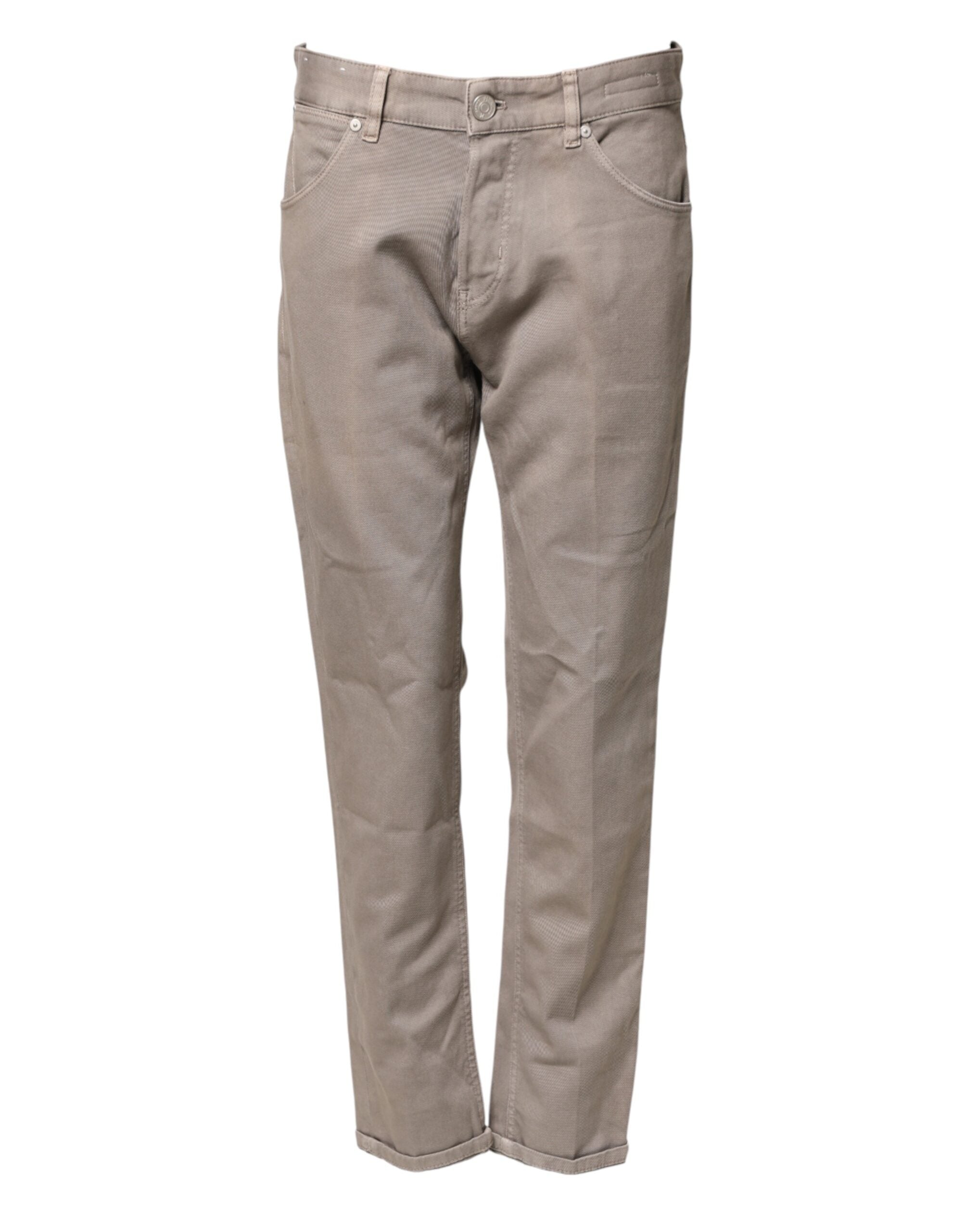 PT Torino Brown Bull Denim Reggae Mastice Straight Trouser Jeans