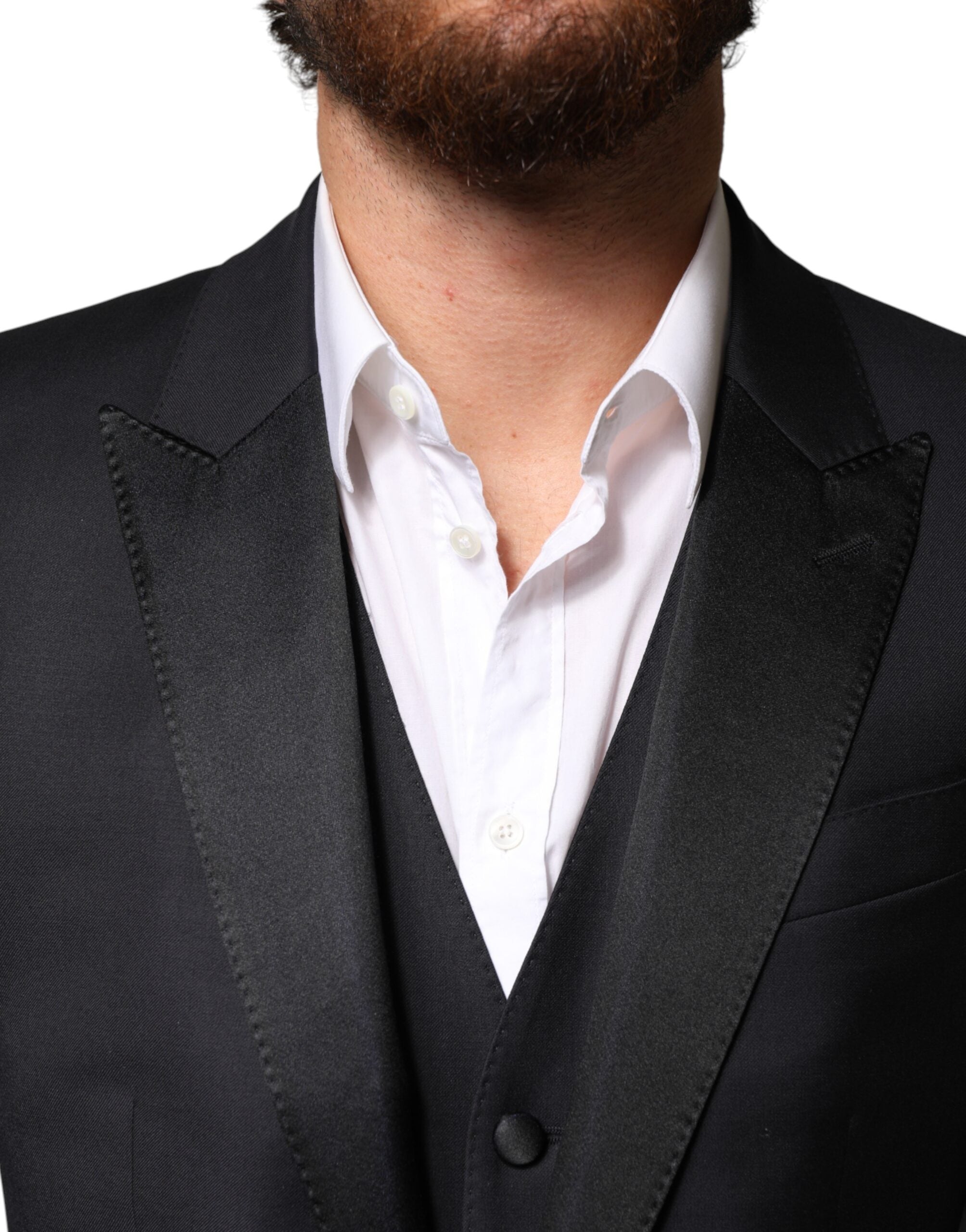 Dolce & Gabbana Blue Wool Single Breasted 3 Piece Men Suit