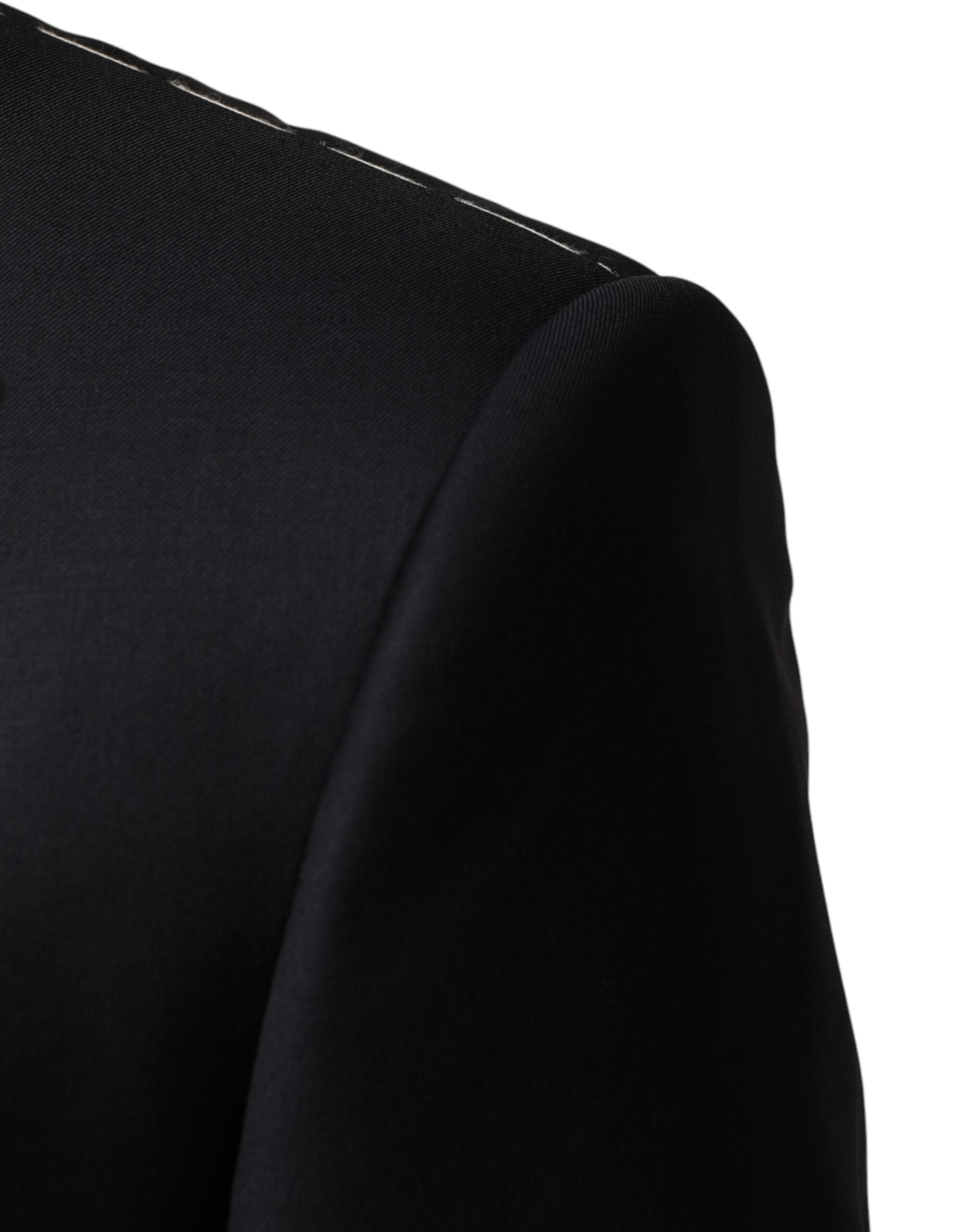 Dolce & Gabbana Blue Wool Single Breasted 3 Piece Men Suit