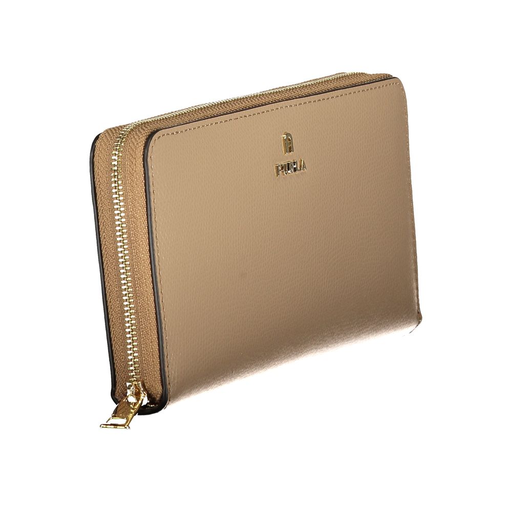 Furla Beige Leather Woman Wallet