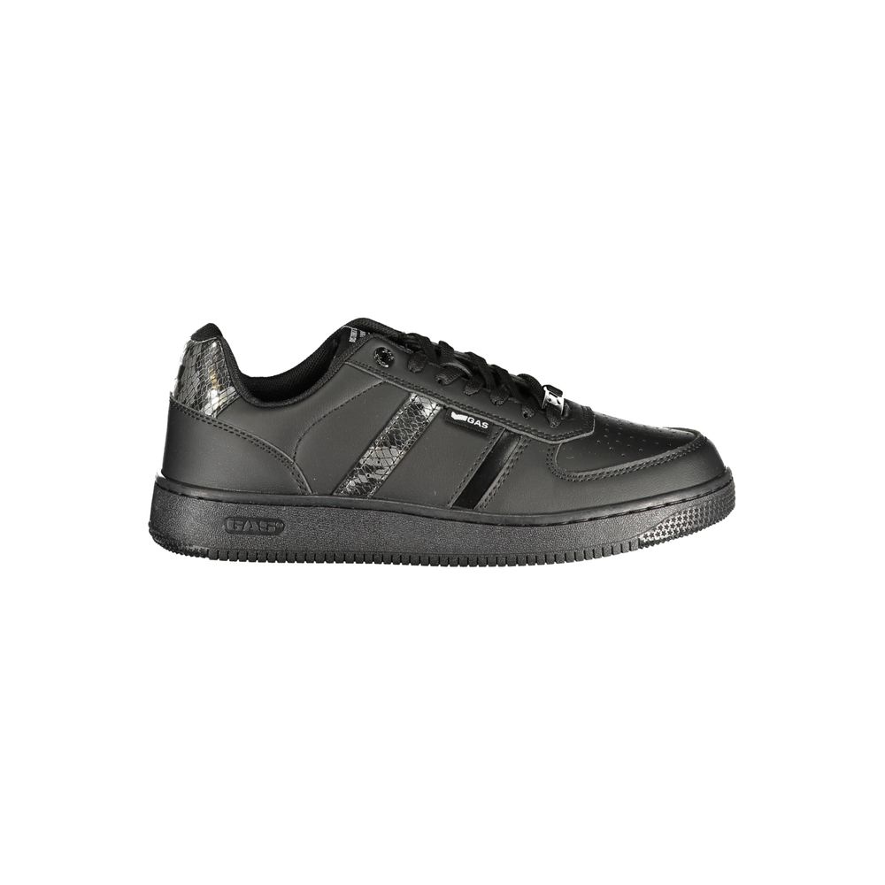 Gas Black Polyurethane Women's Sneaker LUNESCAPE