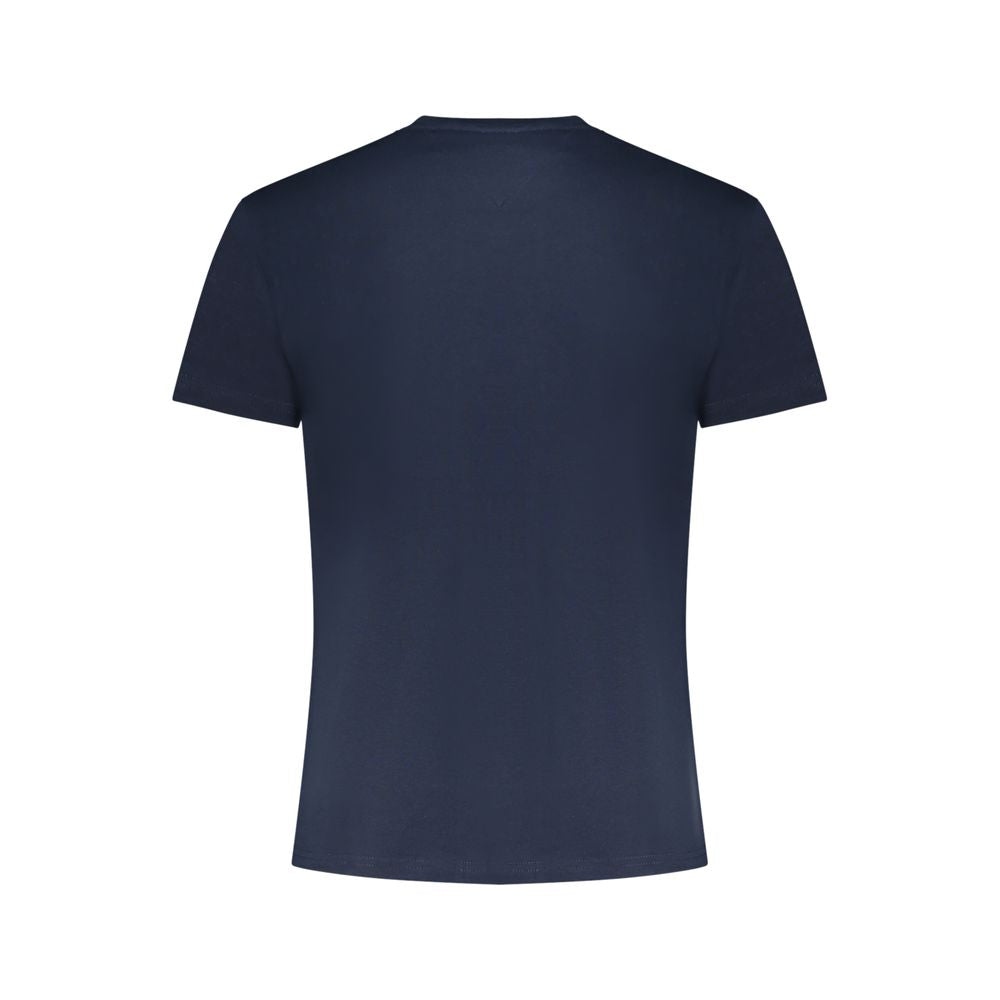 Tommy Hilfiger Blue Cotton Men T-Shirt LUNESCAPE