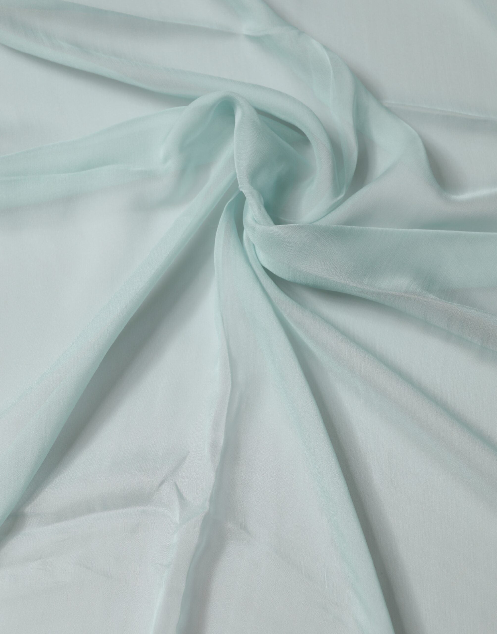 Dolce & Gabbana Light Teal Silk Stole Neck Wrap Shawl Scarf