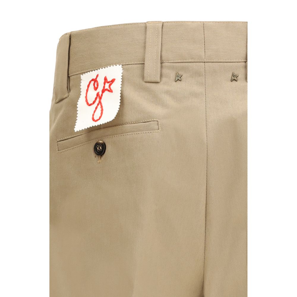 Golden Goose Beige Cotton Chino Pants