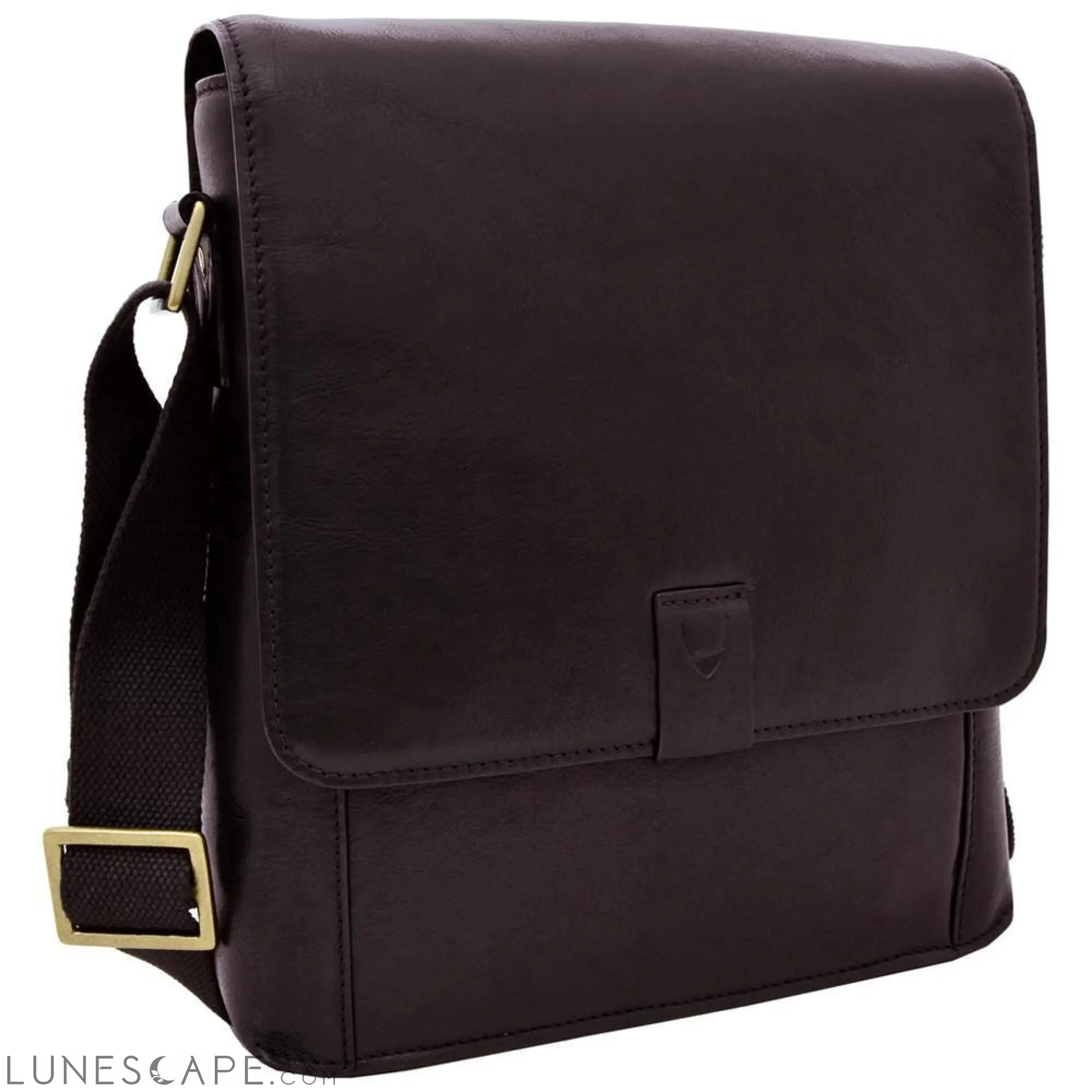 Aiden Medium Vertical Leather Messenger Bag LUNESCAPE