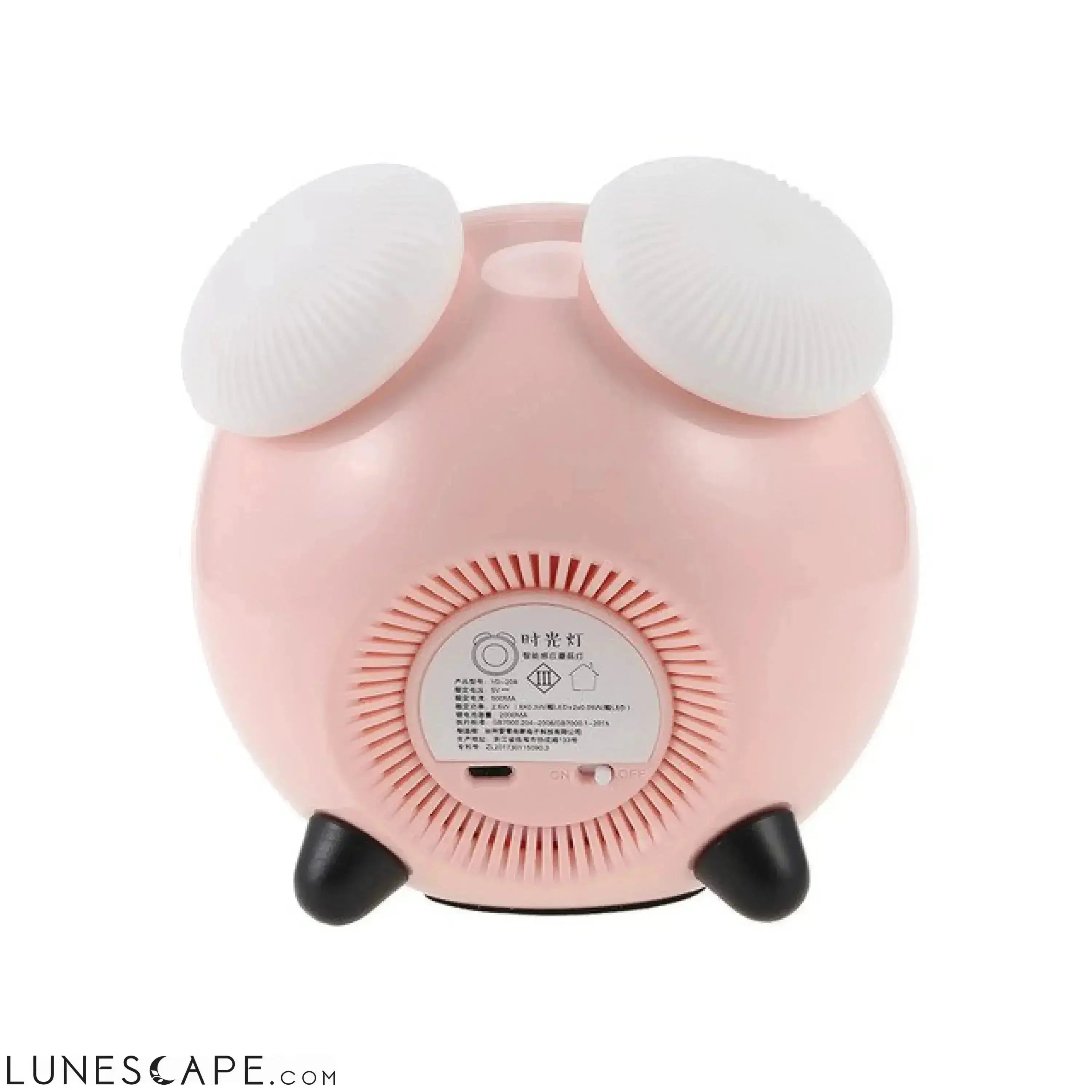 Alarm Clock & Motion-Sensing LED Nightlight LUNESCAPE