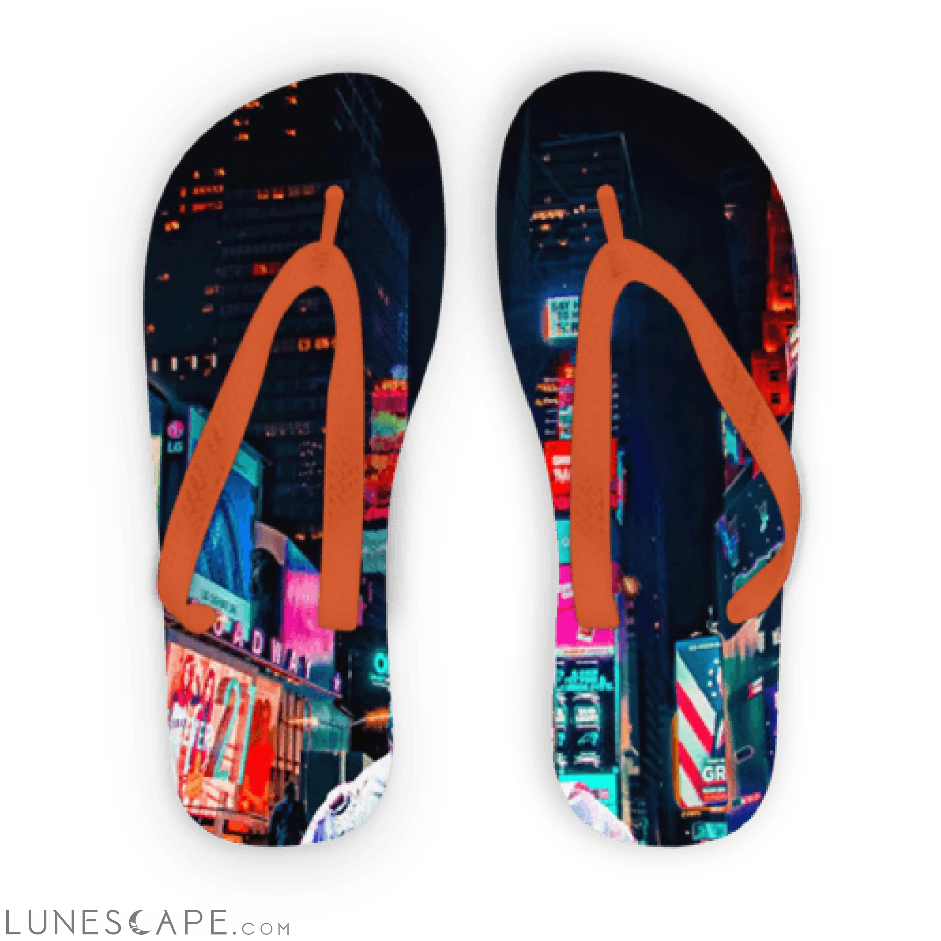 Another Night Adult Flip Flops LUNESCAPE