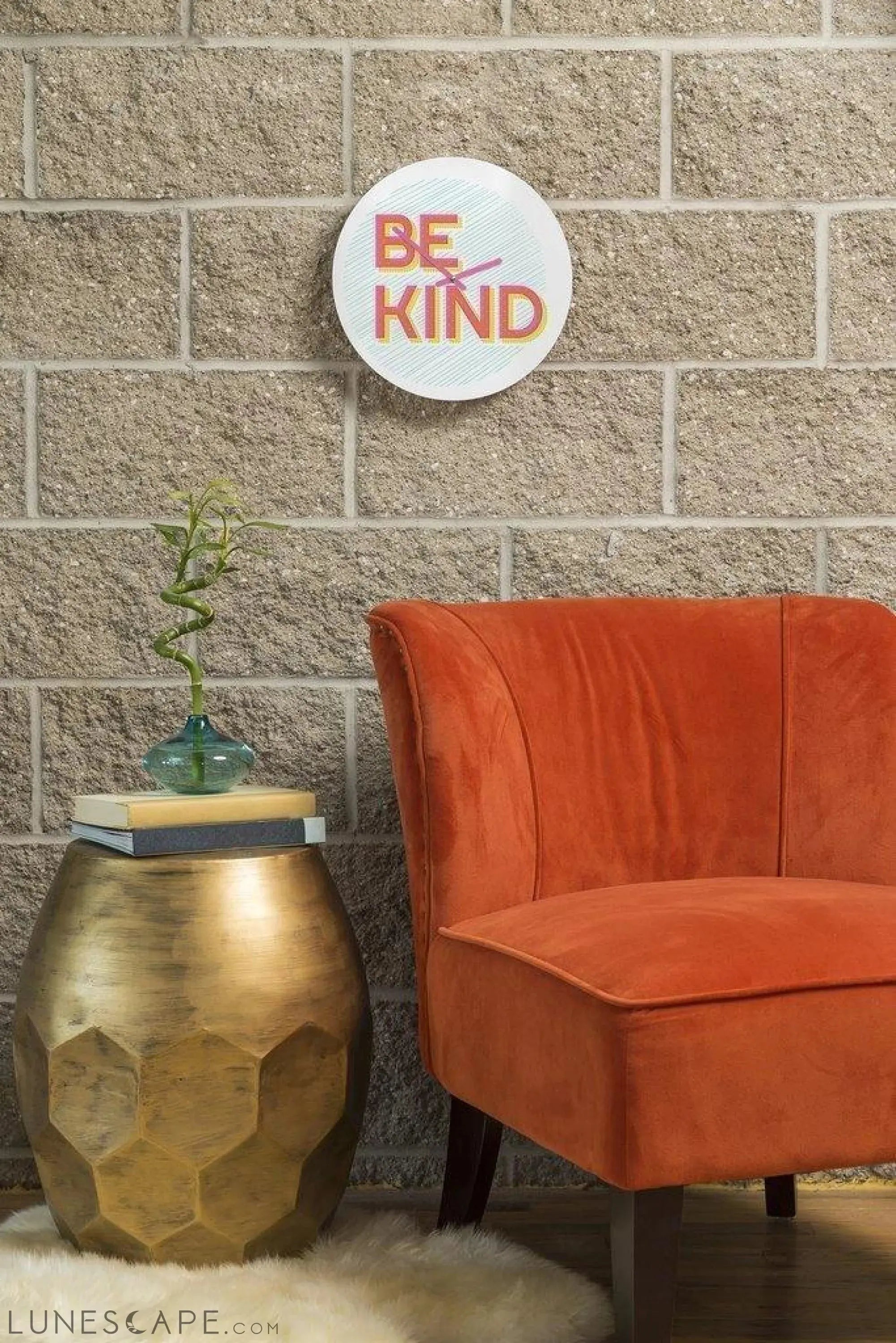 BE KIND WALL CLOCK LUNESCAPE