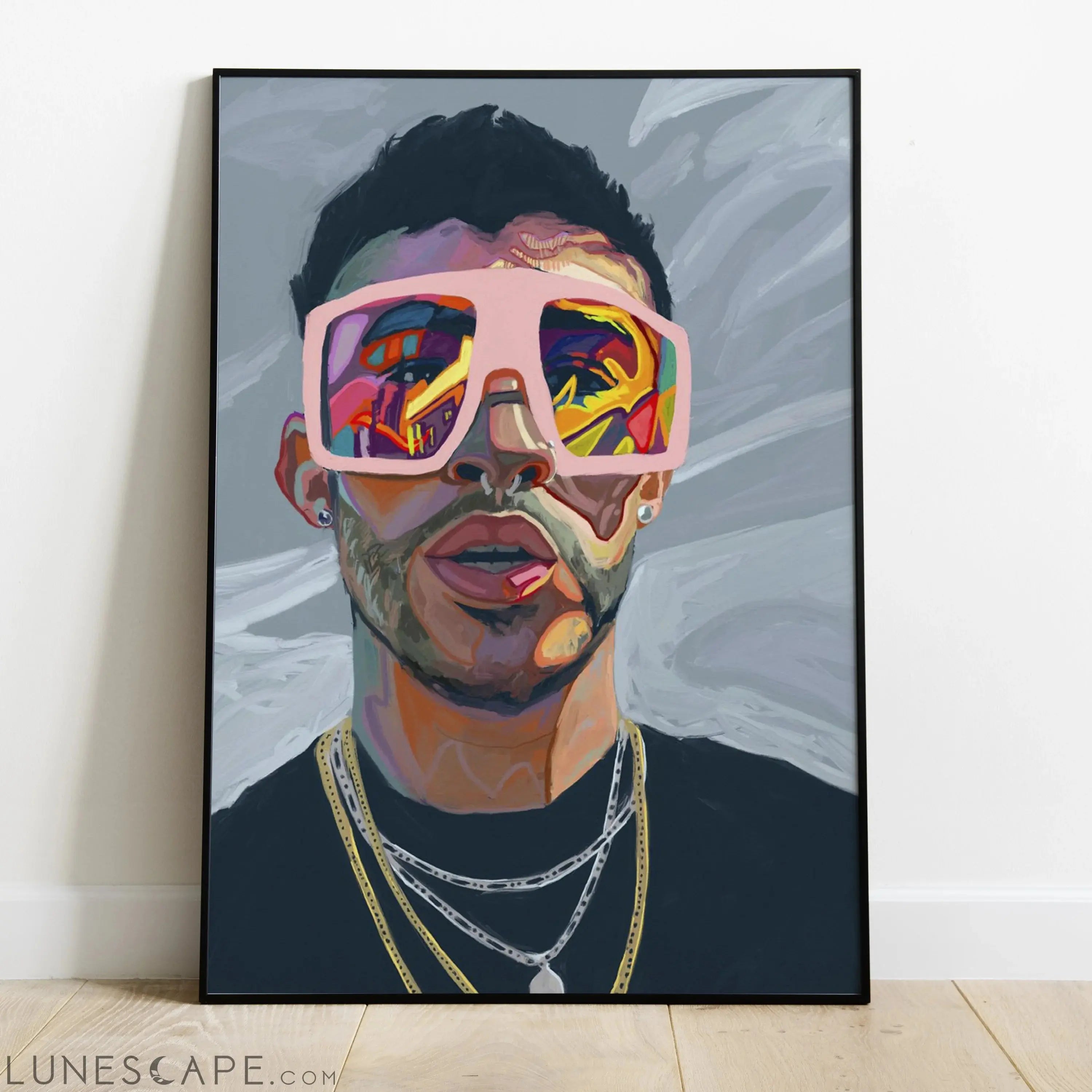 Bad Bunny Poster LUNESCAPE