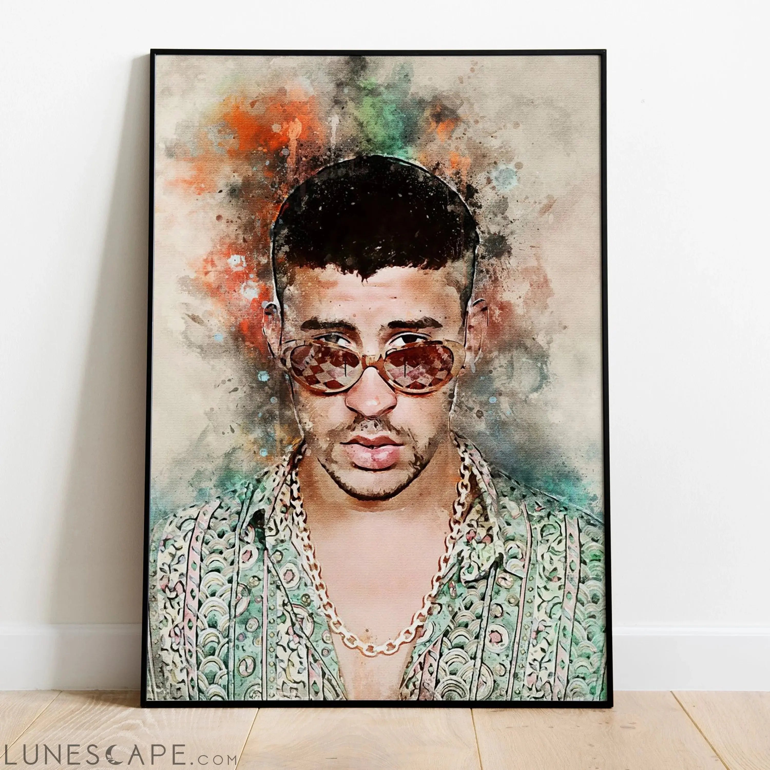 Bad Bunny Wall Poster - Multiple Sizes LUNESCAPE