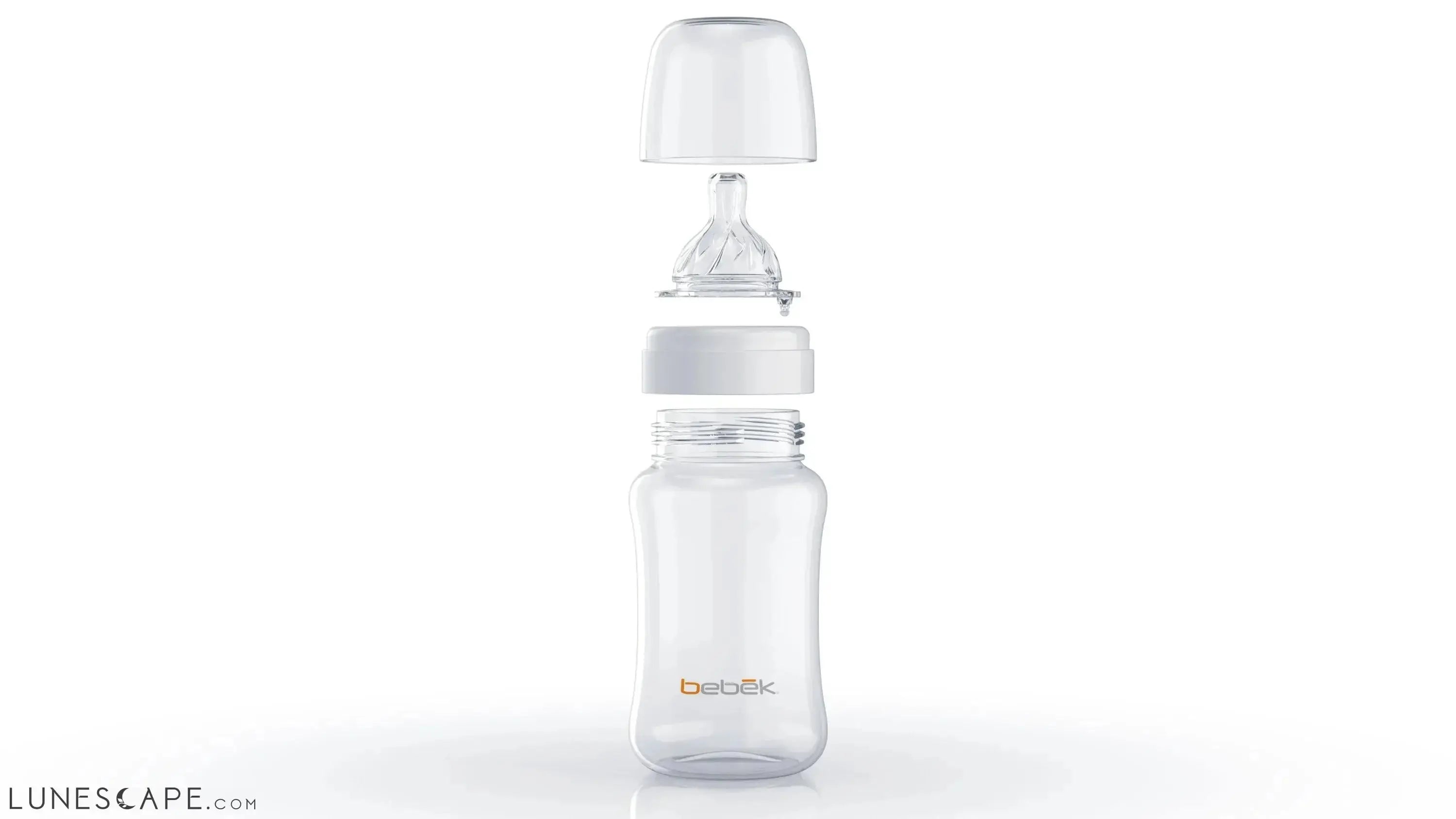 Bebek Classic Anti-Colic Baby Bottle (5 oz + 9 oz) - Combo pack. BPA Free LUNESCAPE