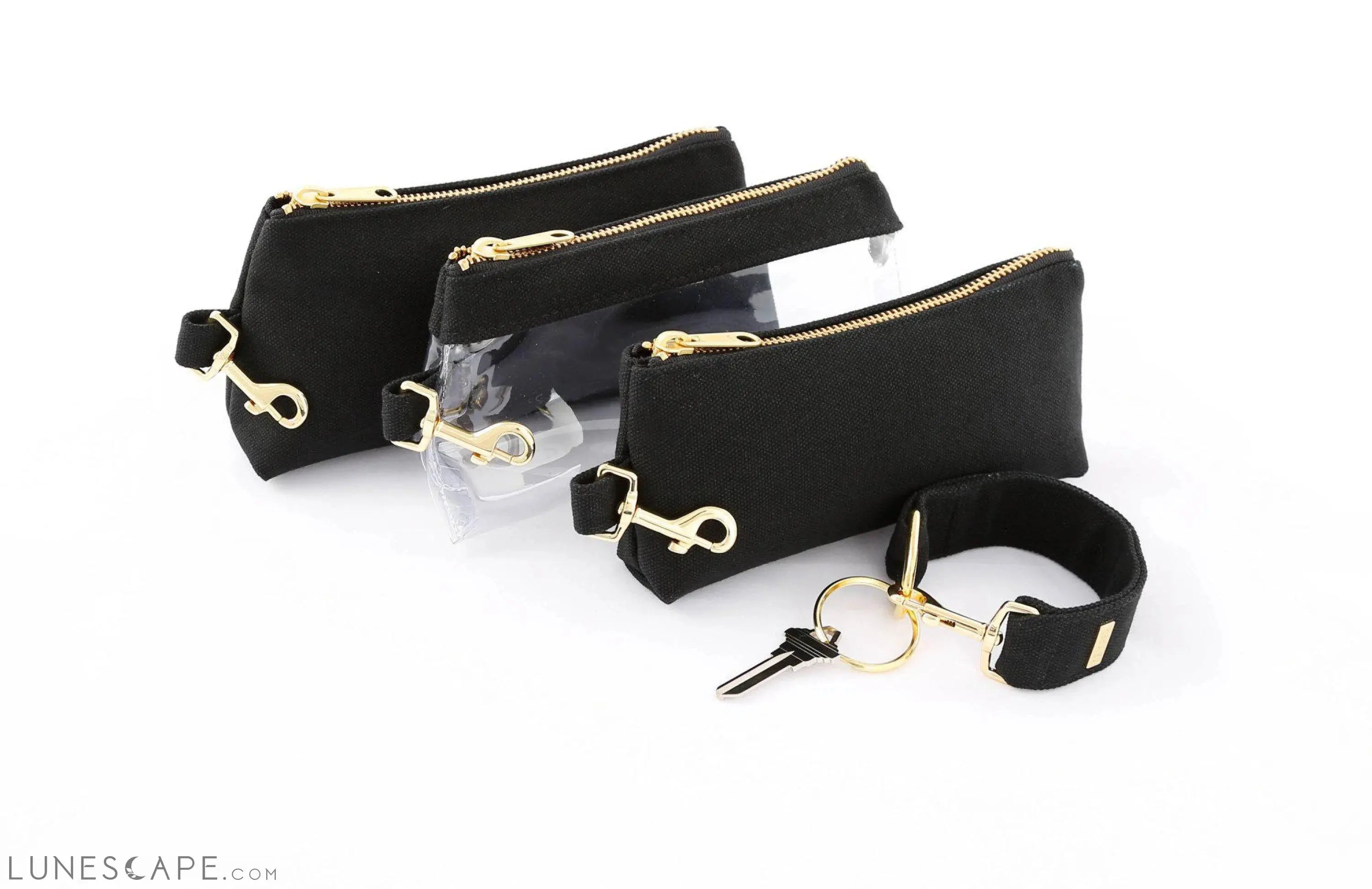 Black CLASSIC CANVAS WRISTLET SET LUNESCAPE