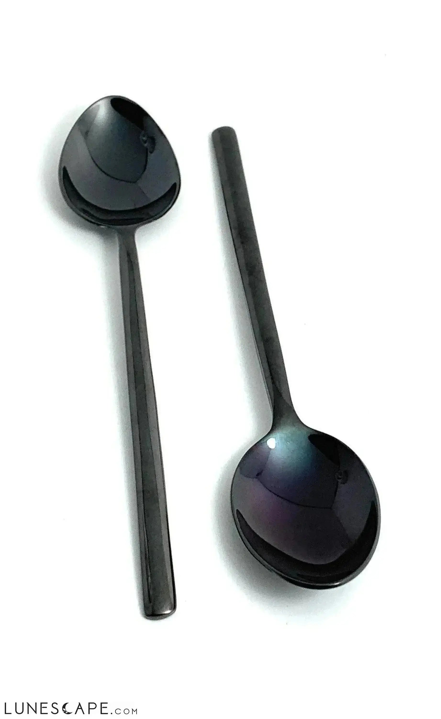 Black Table Spoons - 4 Piece Set LUNESCAPE