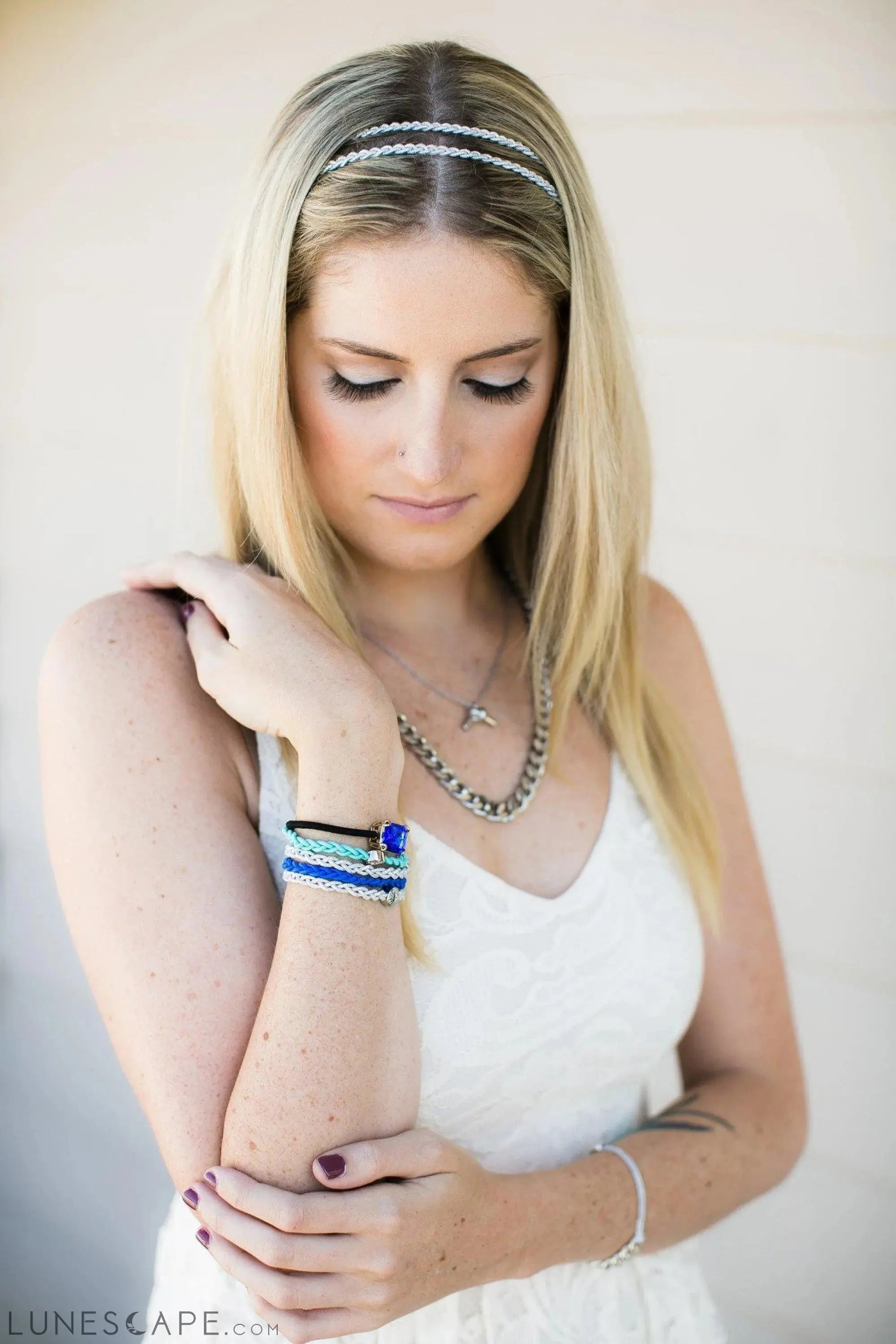 Braided Stretch Headband - Multi Colors LUNESCAPE