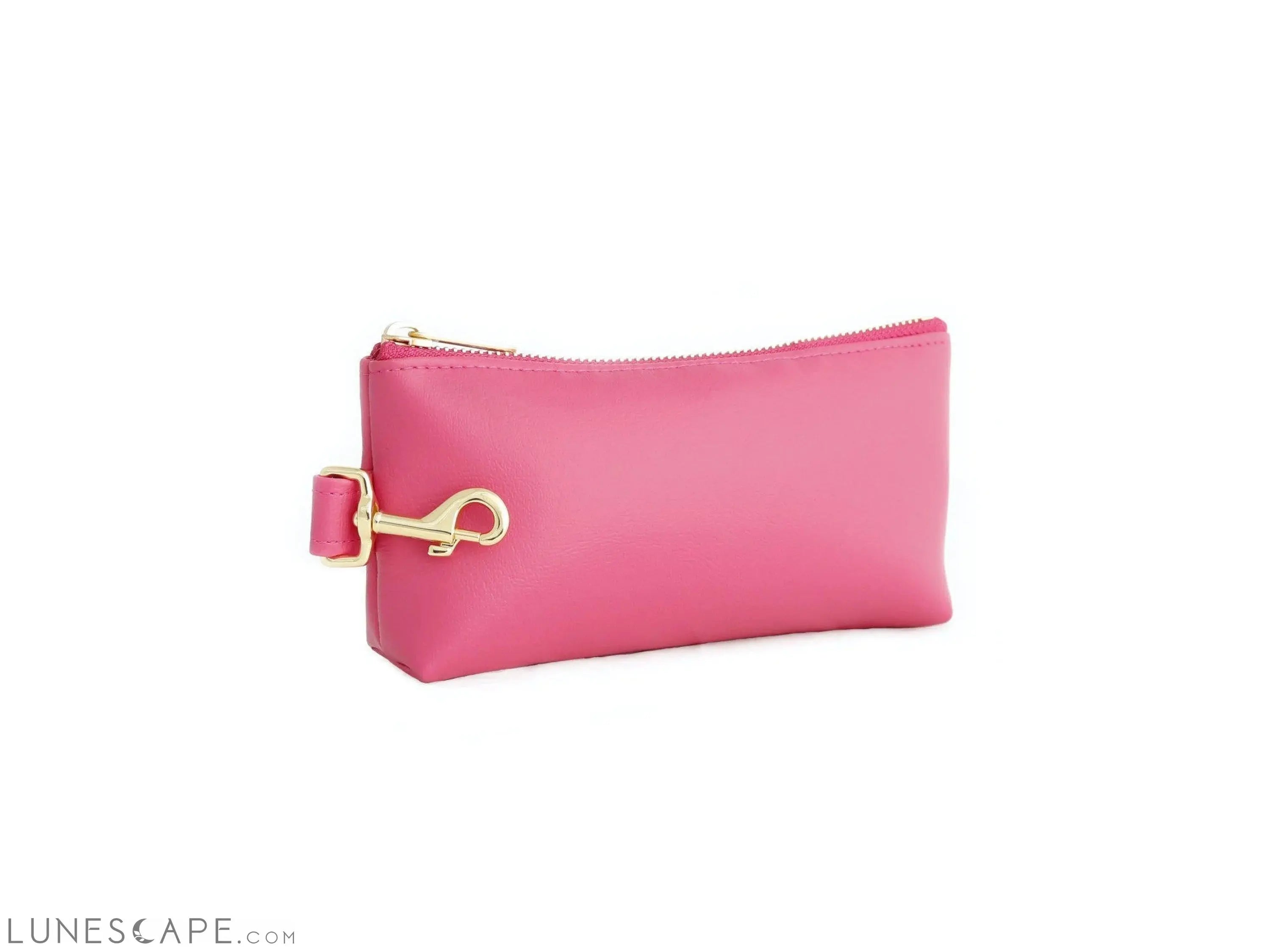 Bright Pink Vegan Leather Bag LUNESCAPE