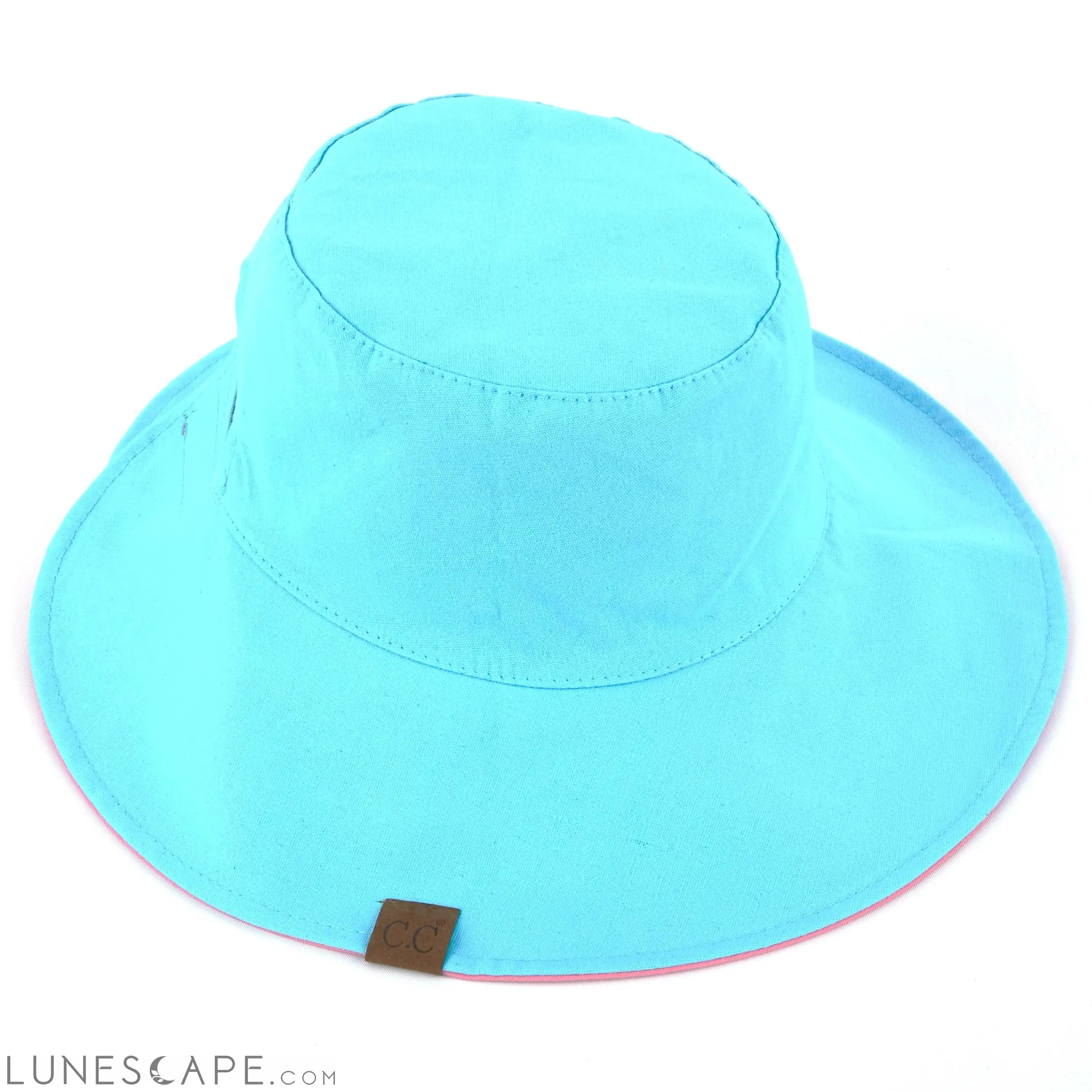 CC Reversible Ponytail Bucket Hat LUNESCAPE